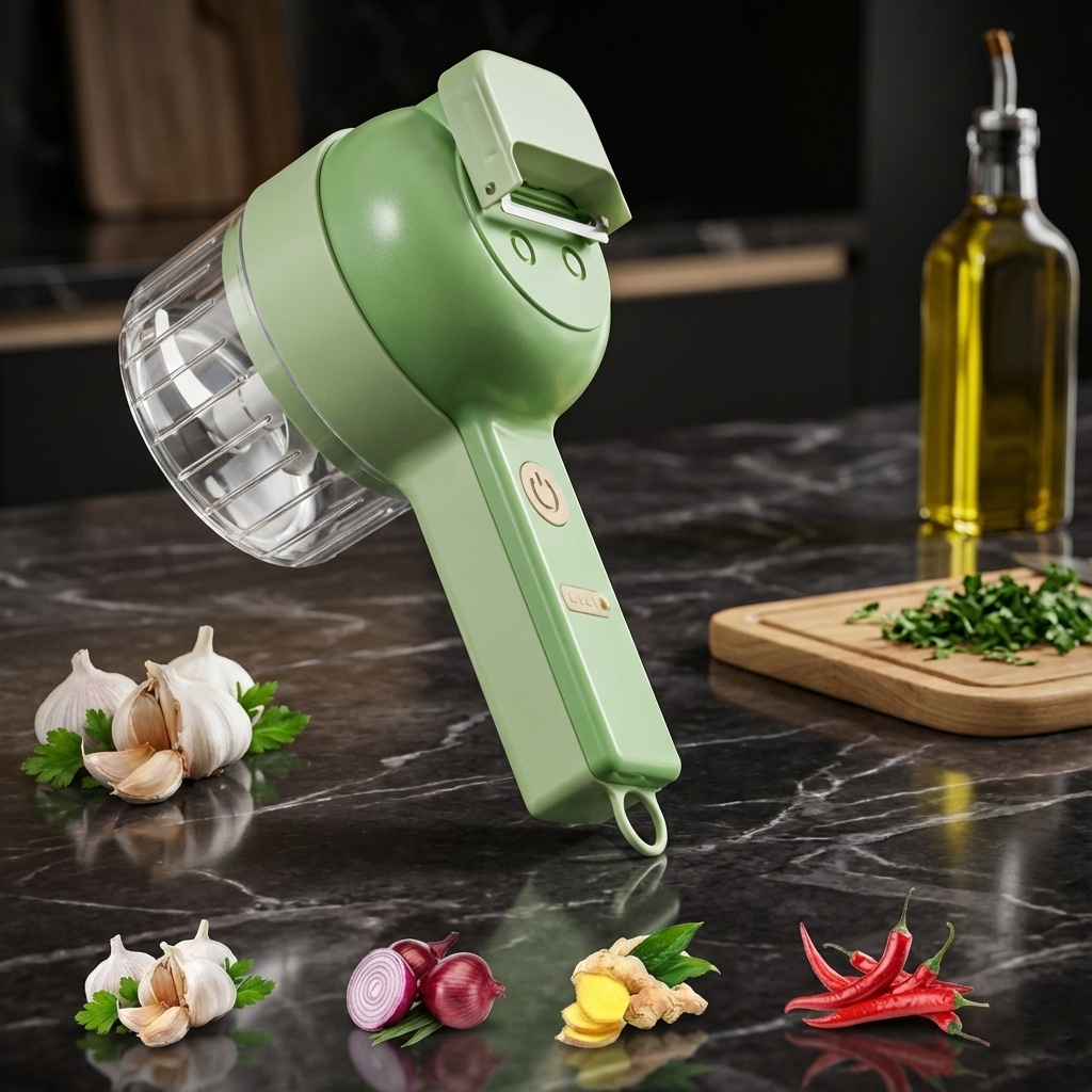 4 in 1 Portable Electric Vegetable Cutter