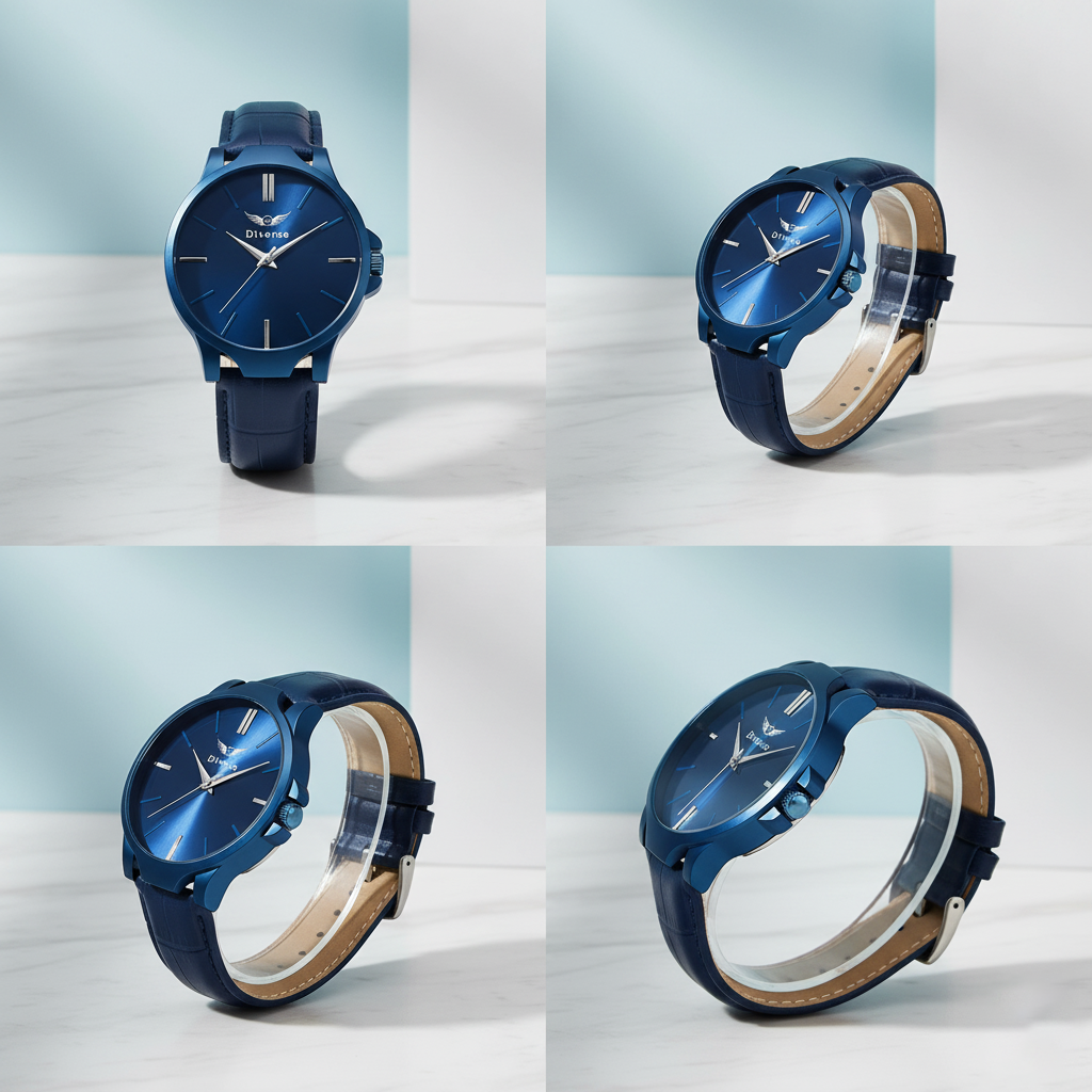 Men's Analog Leather Watch