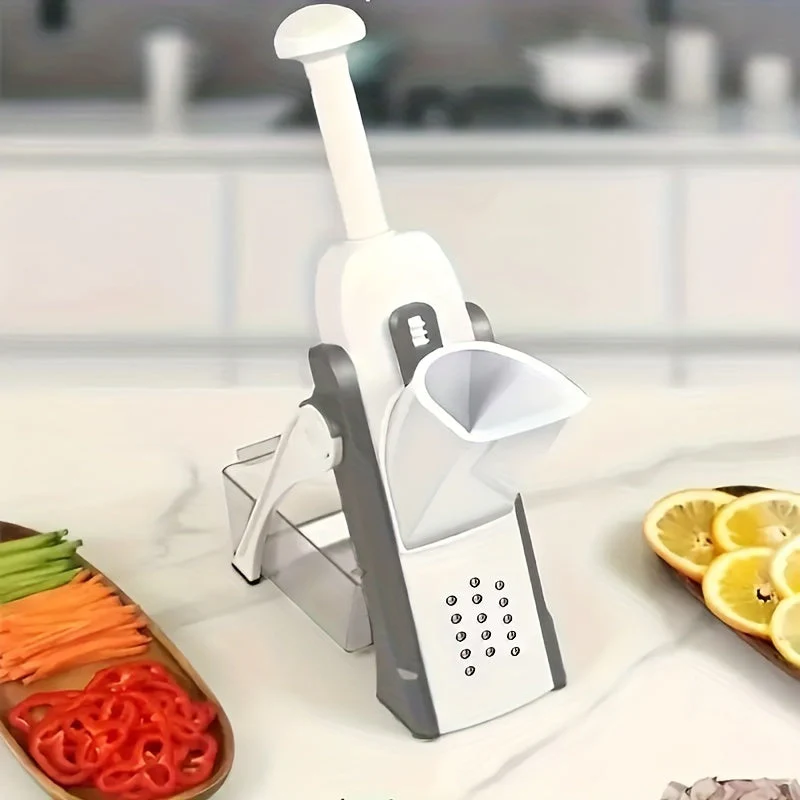 Multifunctional Vegetable Cutter, Adjustable Grater & Food Chopper – All-in-One Slicer for Quick & Easy Meal Prep